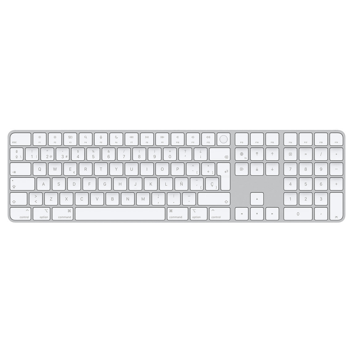 Magic Keyboard con Touch ID y teclado numérico para modelos de Mac con chip de Apple - Español - Teclas blancas